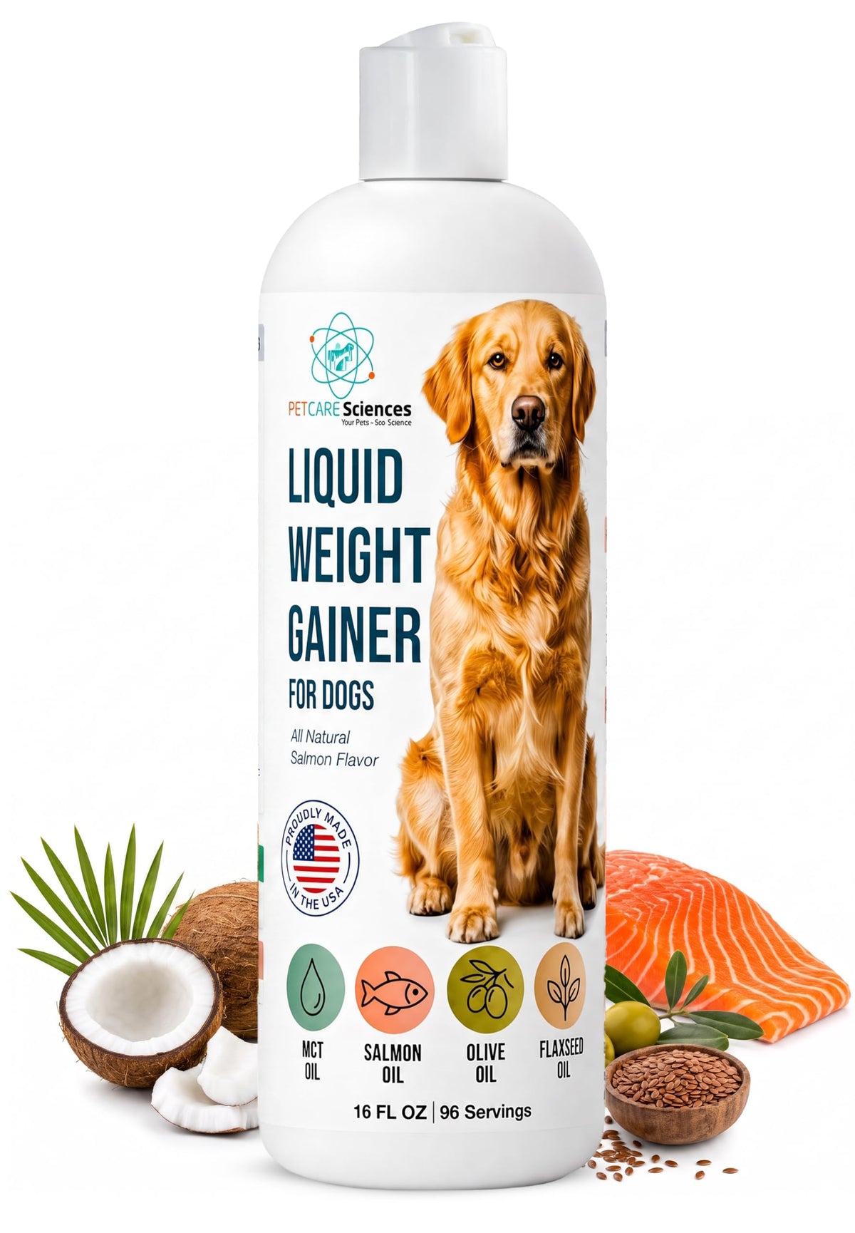 High Calorie Liquid Dog Food Topper with Salmon Oil 16 fl oz K148
