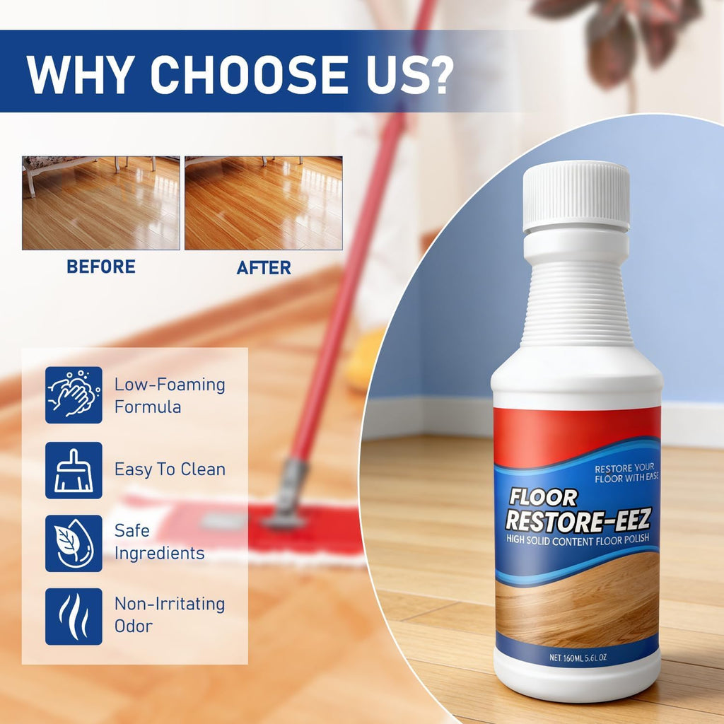 Floor Restore Cleaner, High Solid Content Floor Polish (2 PACK) W68872