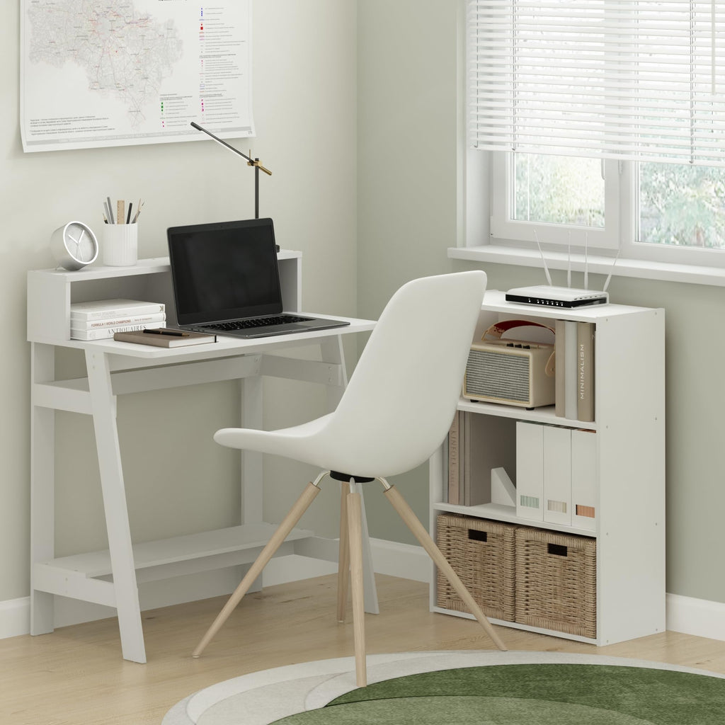 32-Inch Computer Desk with Hutch Shelf K9360