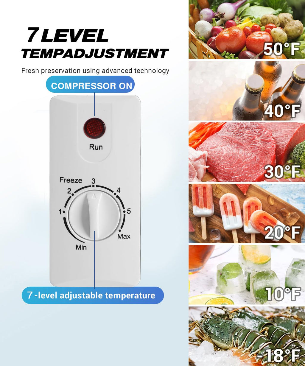5.0 cu.ft Chest Freezer with Temperature Control K803807
