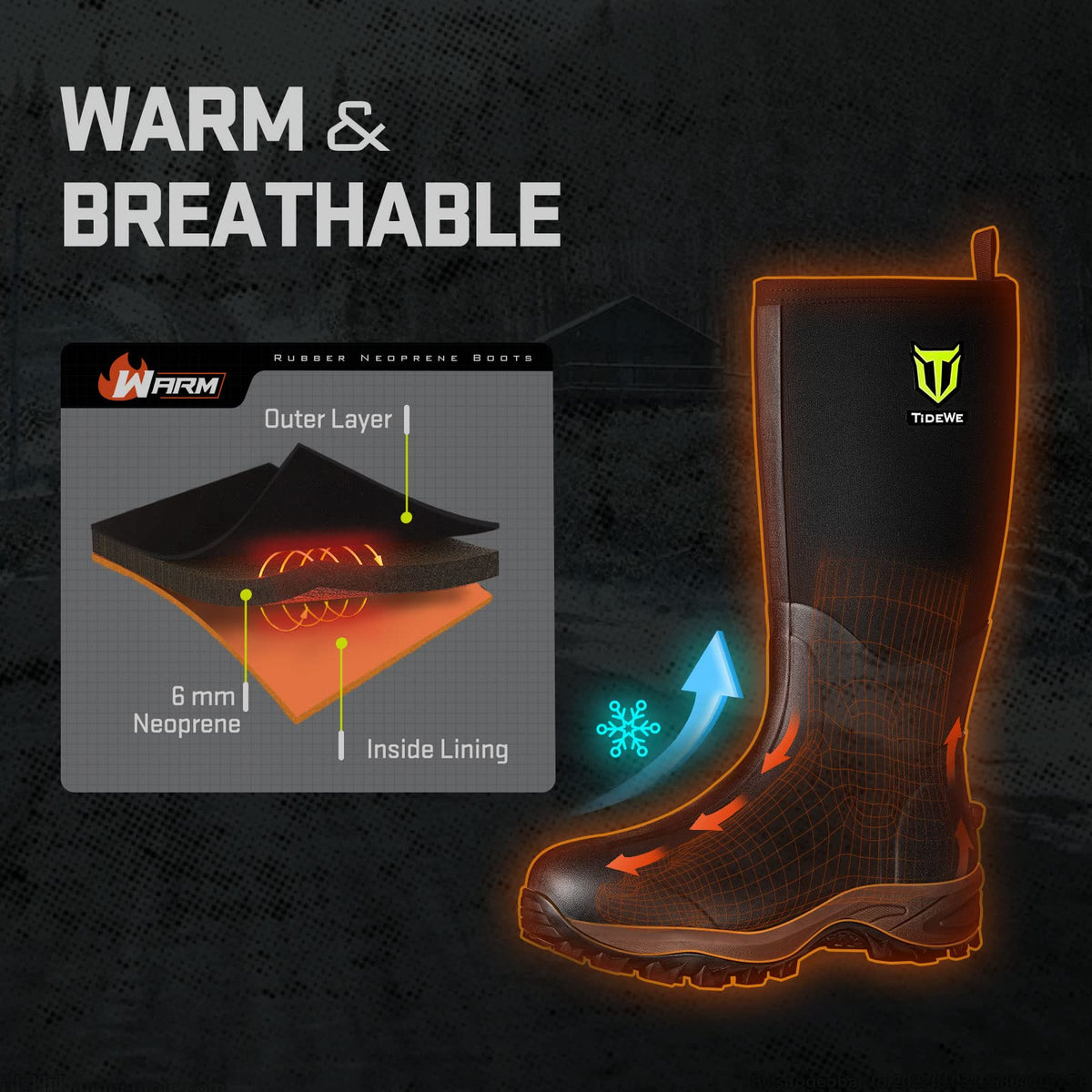 Rubber Neoprene Boots Z255