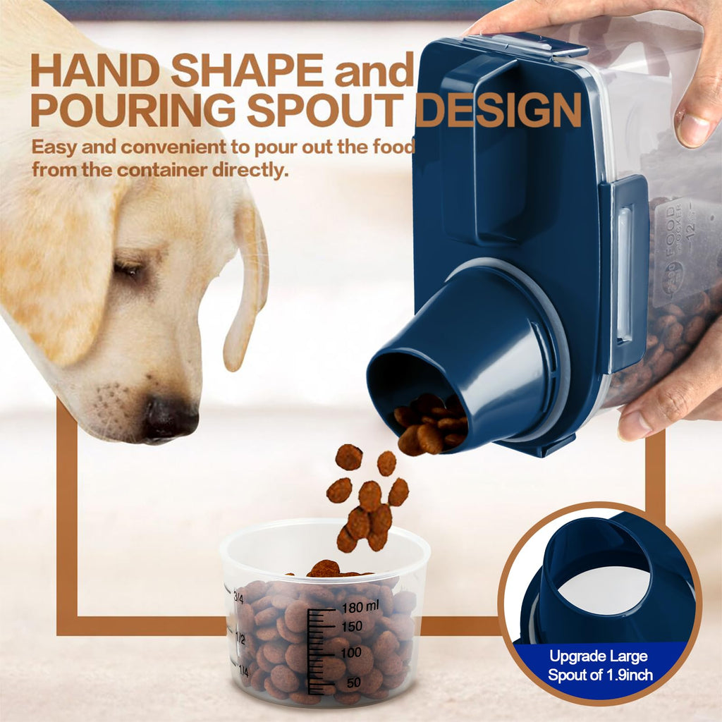 Airtight Pet Food Storage Container with Measuring Cup X75098