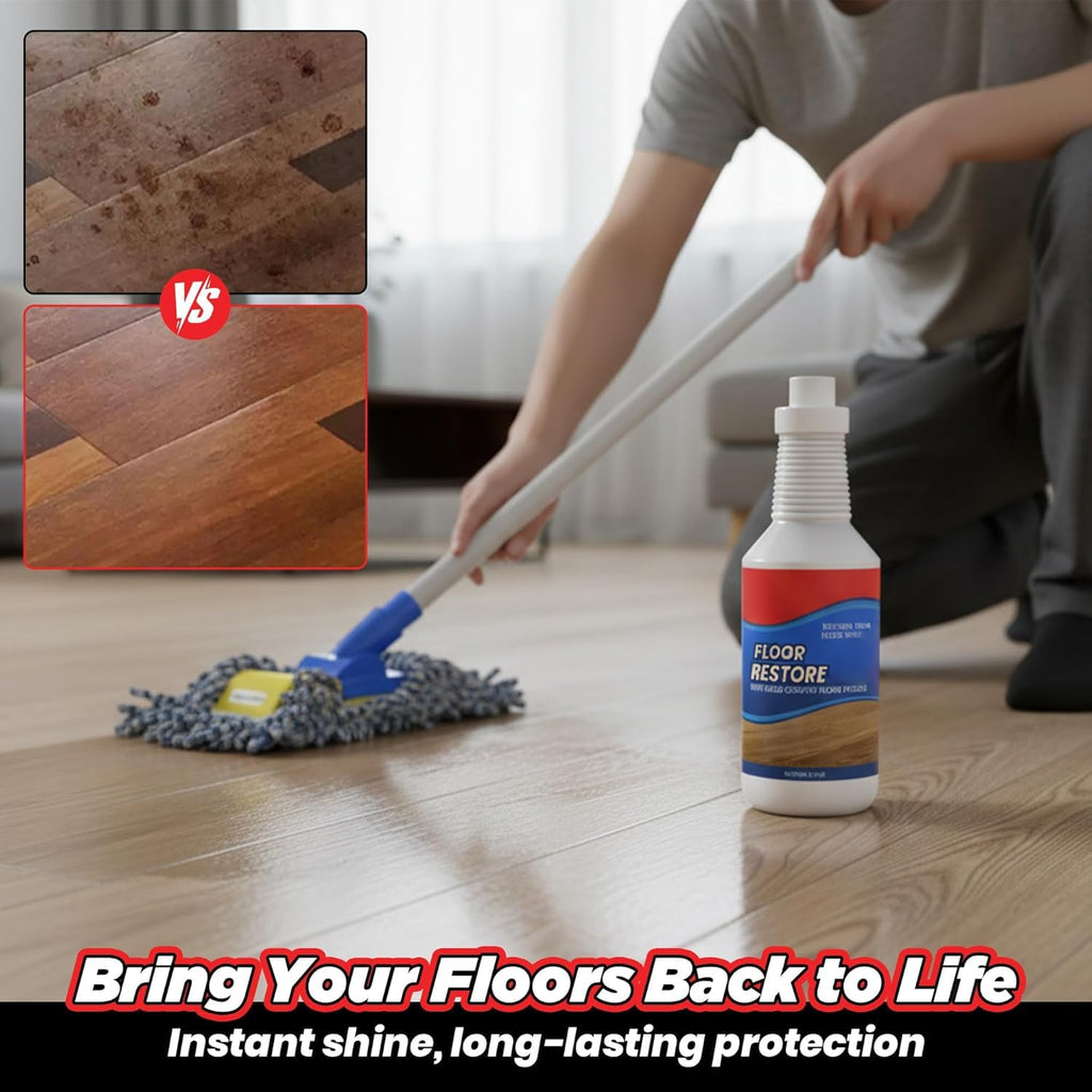 Floor Restore Cleaner, High Solid Content Floor Polish (2 PACK) W68872