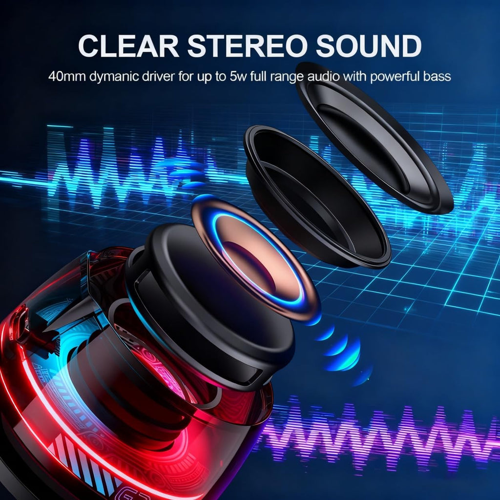 Magnetic Mini Bluetooth Speaker, Wireless Portable Speaker 2-Pack Black W924
