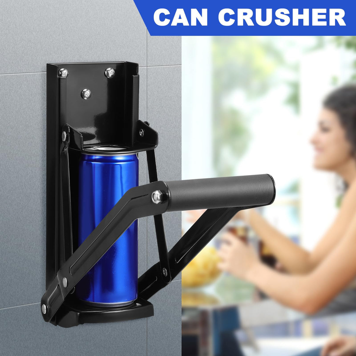 Heavy Duty Steel Wall Mounted Can Crusher Z559438