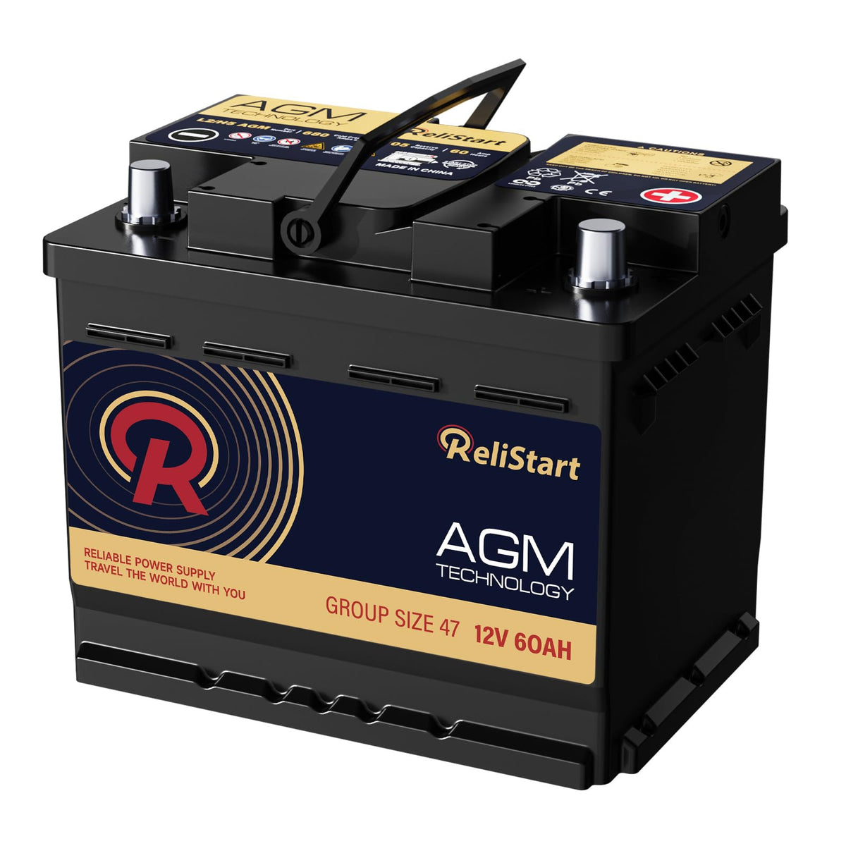 12V 60Ah Group 47 Car Battery G2741