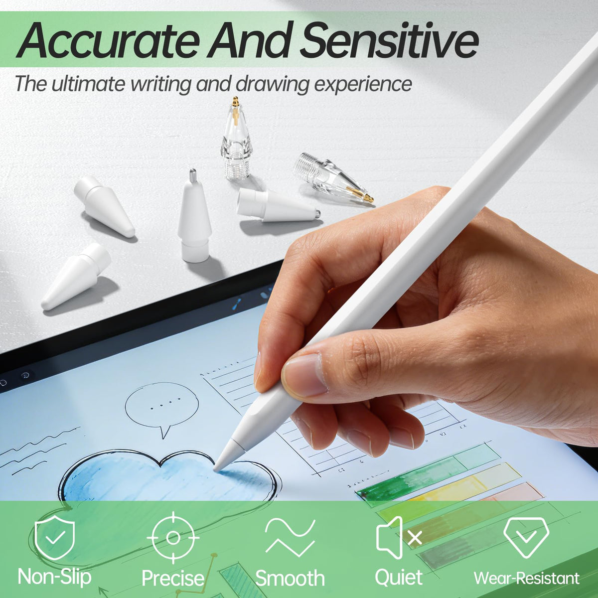 Replacement Tips for Apple Pencil 6 Pack B55513
