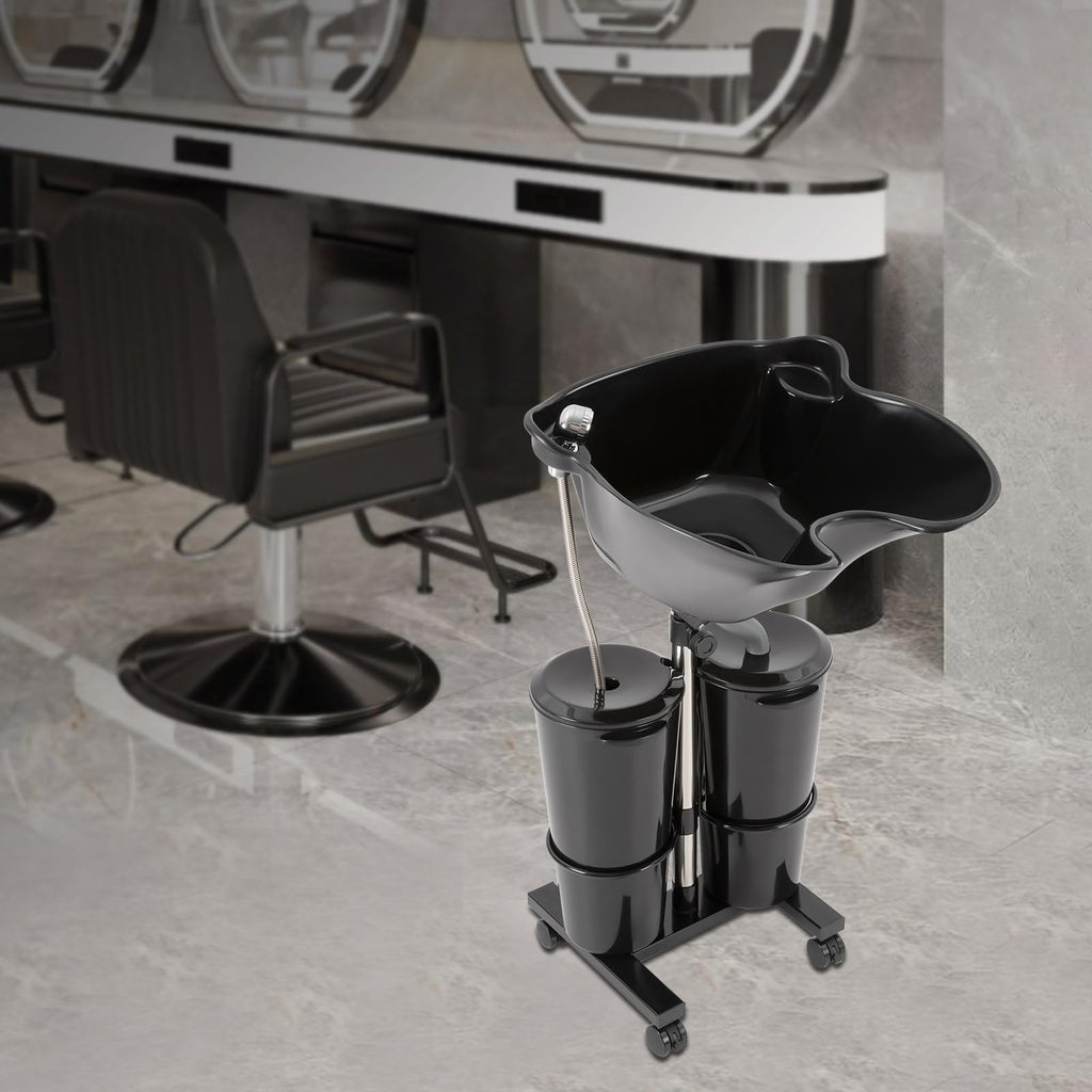 Electric Portable Shampoo Bowl with 2 Buckets V7597