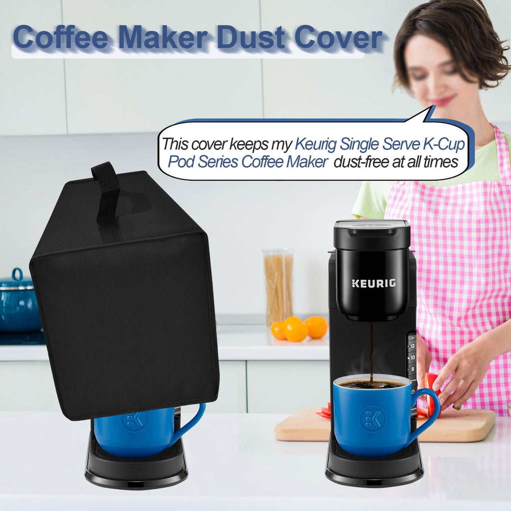 Black Coffee Maker Cover A6186