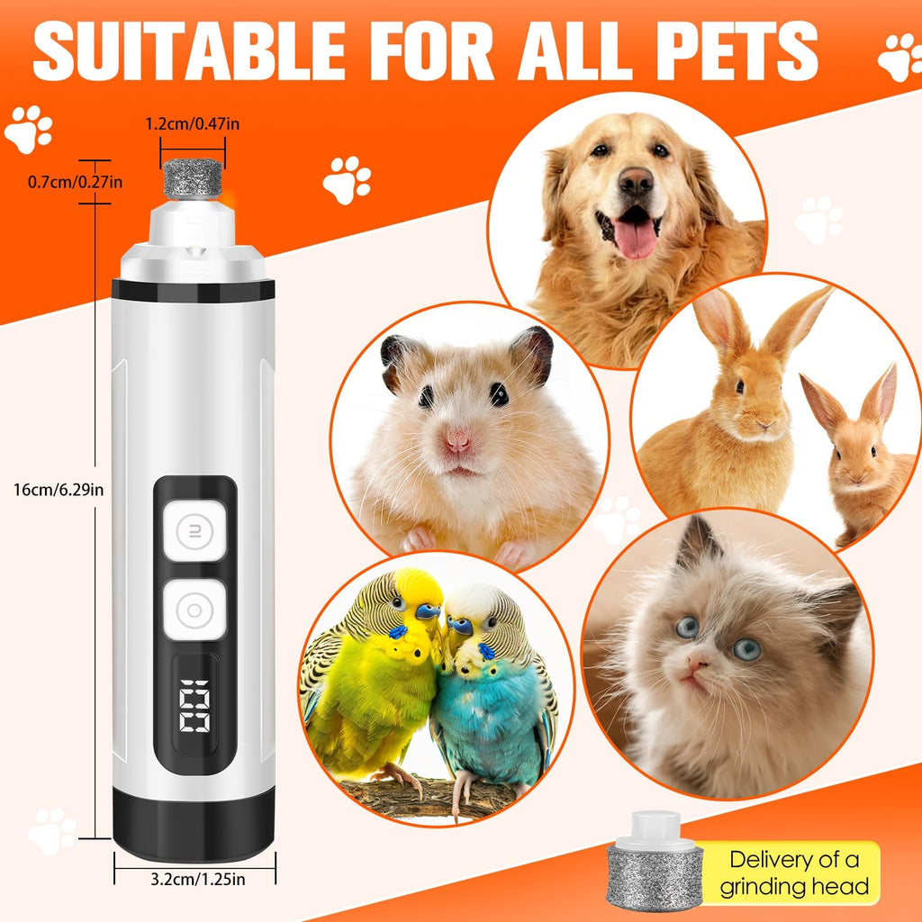 Ultra Quiet Electric Pet Nail Clippers with LED Lights C1750