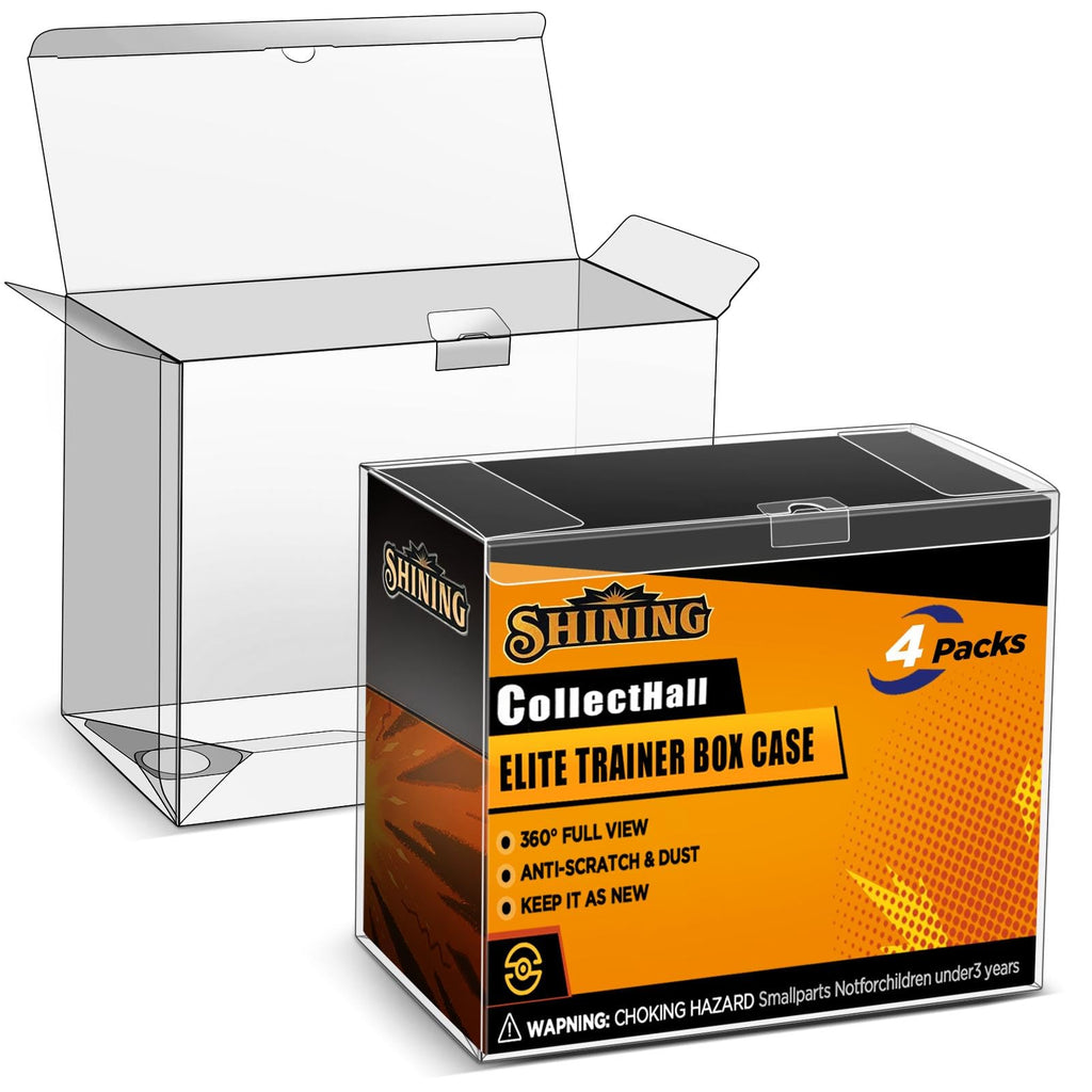 4 Packs Transparent Easy to Fold Protector Case O237593