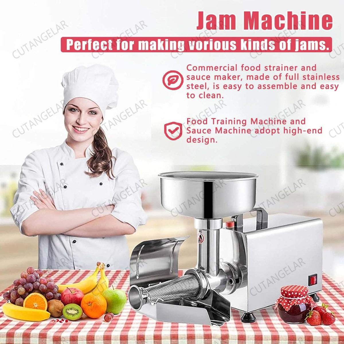 450W Electric Food Press with Steel Filter R97969