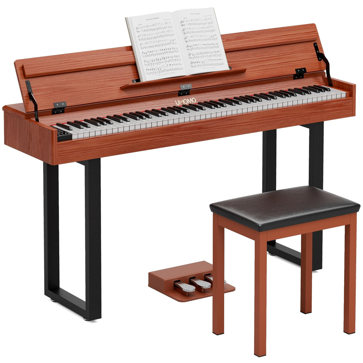 88 Key Weighted Digital Piano with Triple Pedals O973