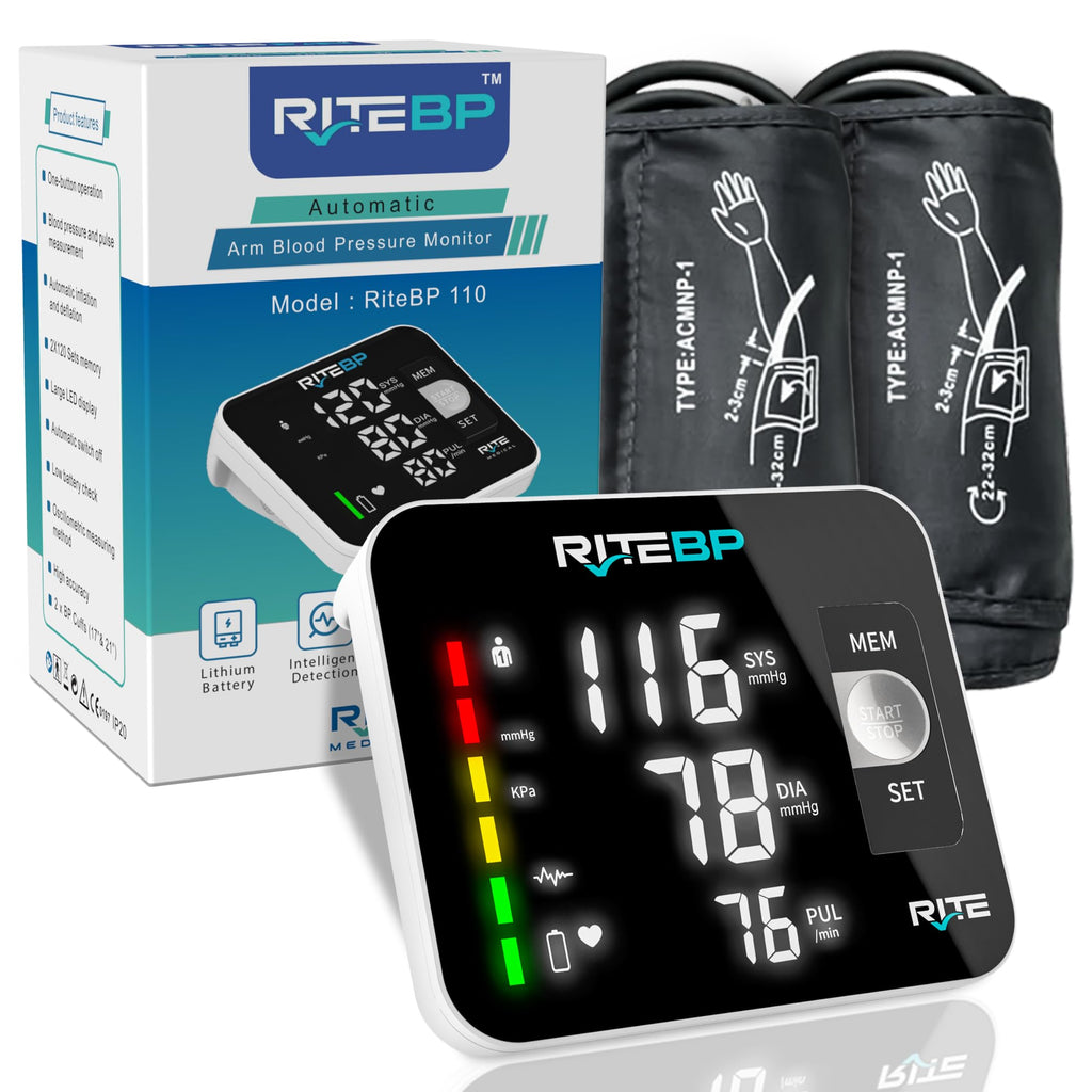 Digital Blood Pressure Monitor with 2 Large Arm Cuffs Y676371