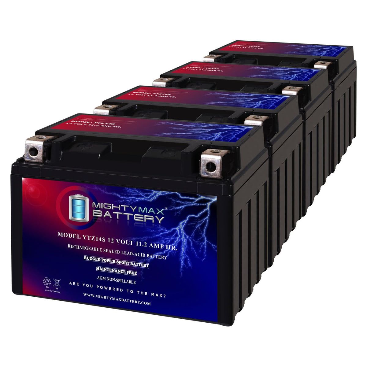 12V 11.2AH Replacement Battery 4 Pack O43682