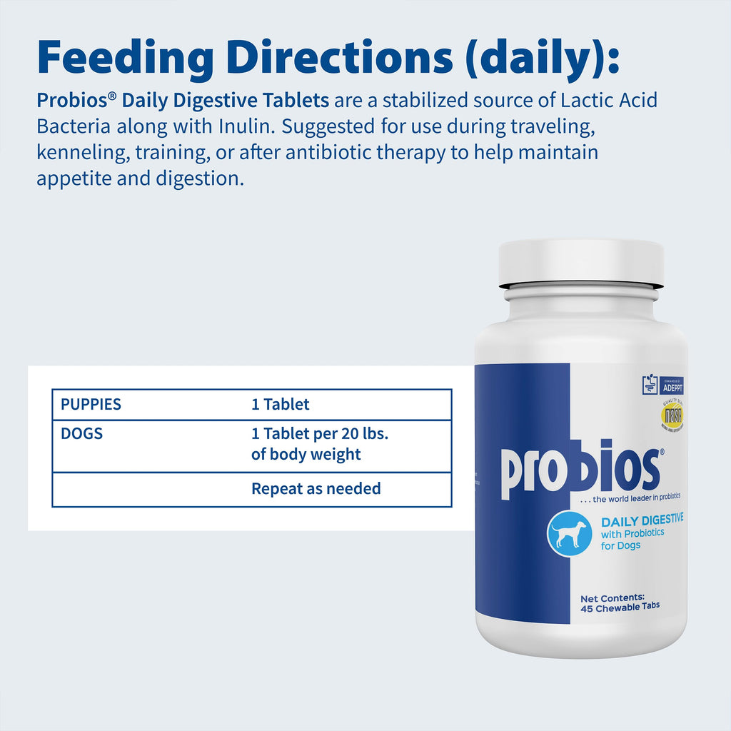 Digestive Dog Tabs 45 chewable tablets V874