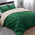 Forest Green King Size Reversible Down Alternative Comforter Set P13460