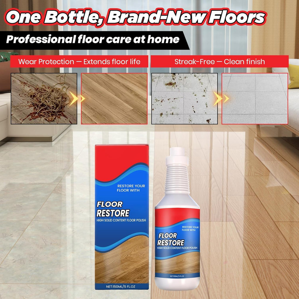 Floor Restore Cleaner, High Solid Content Floor Polish (2 PACK) W68872