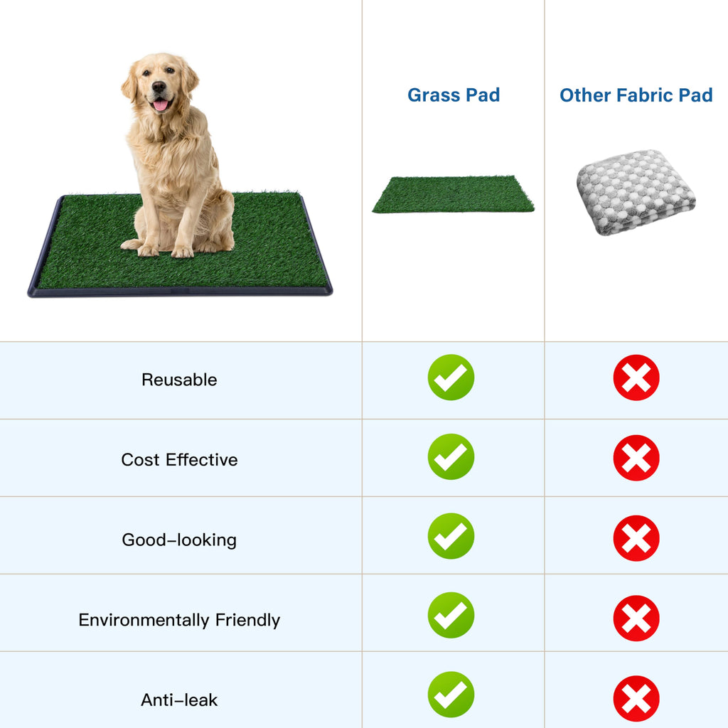 20"x25" Artificial Grass Dog Potty Pad with Tray L29620