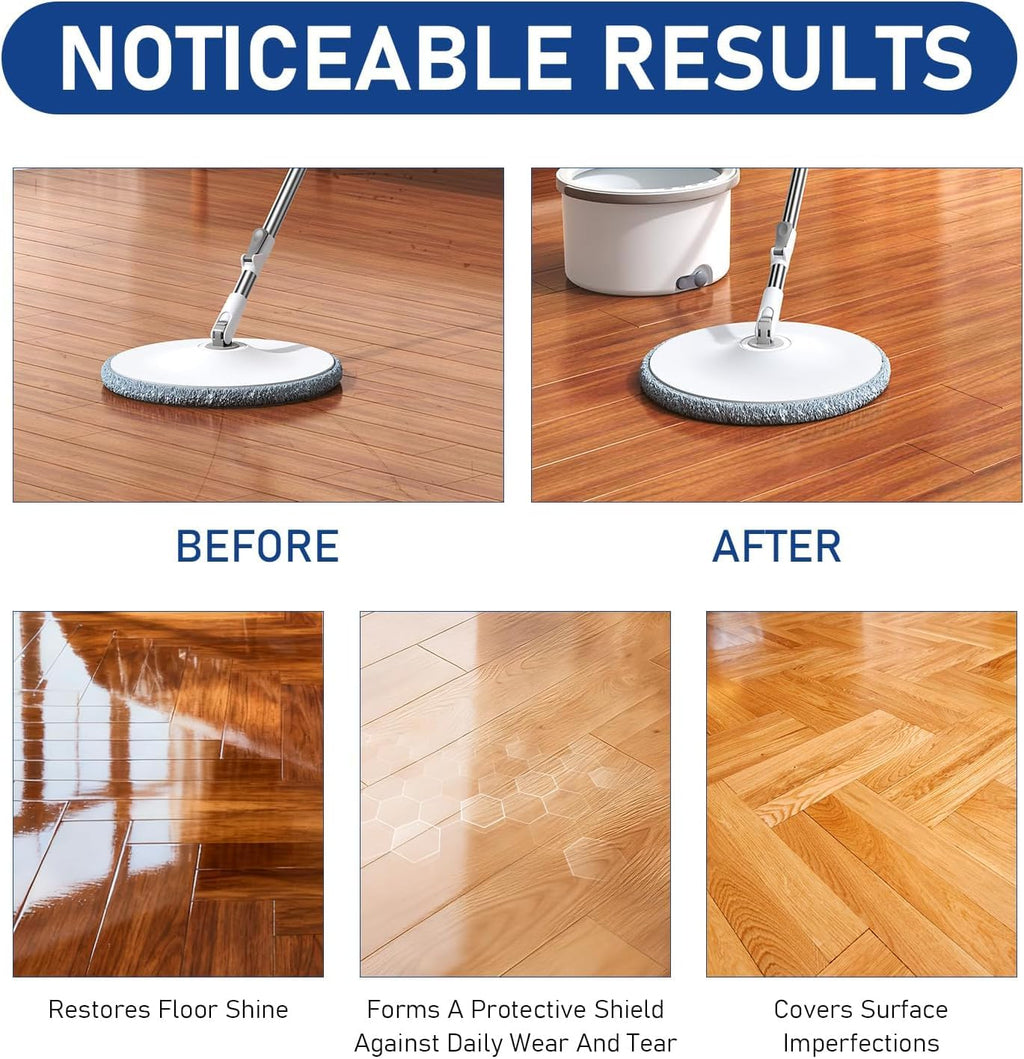 Floor Restore Cleaner, High Solid Content Floor Polish (2 PACK) W68872