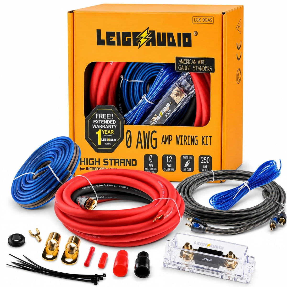 0 Gauge Amp Wiring Kit M894