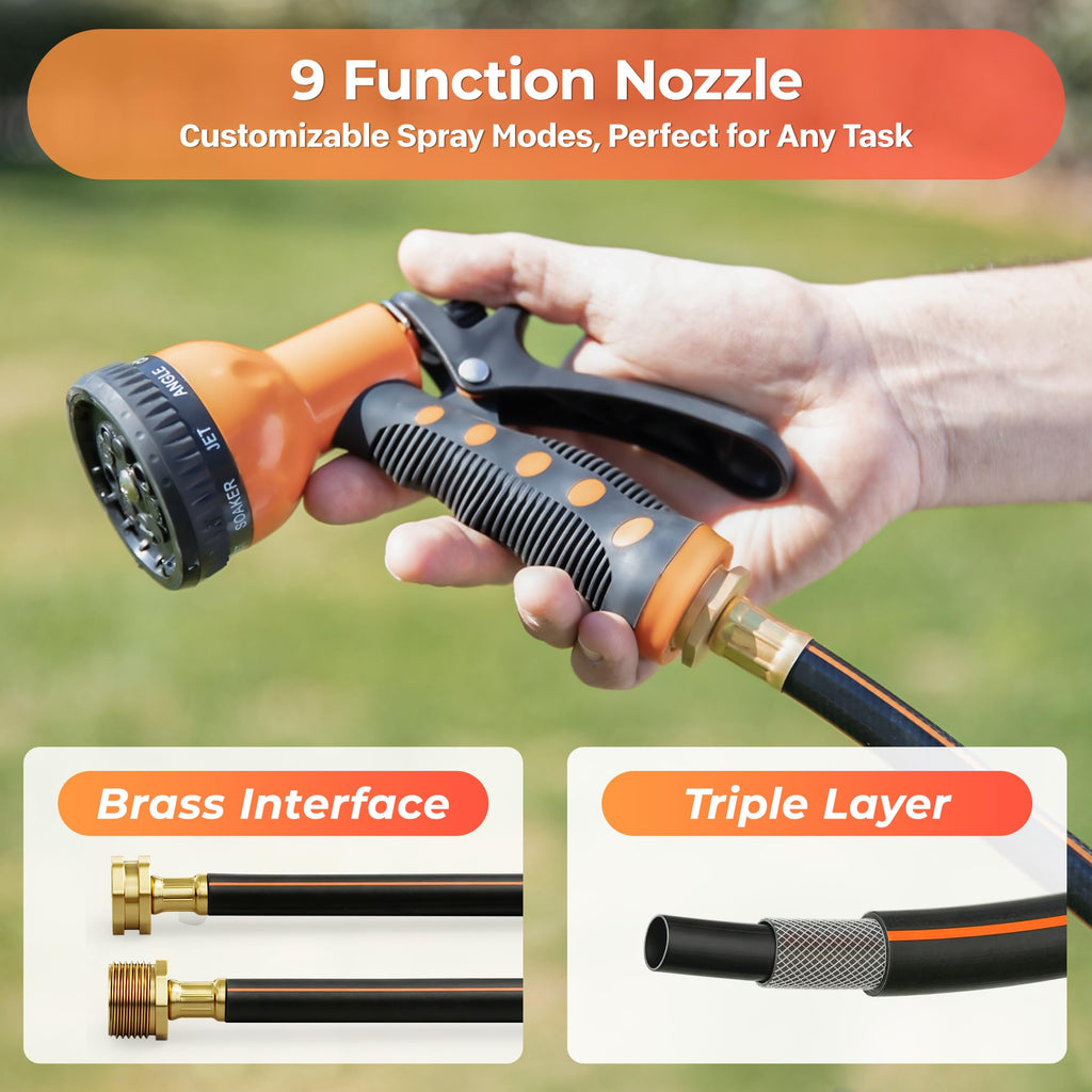 Retractable Rubber Garden Hose Reel N745