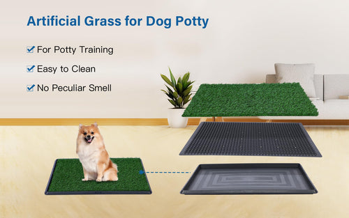 20"x25" Artificial Grass Dog Potty Pad with Tray L29620