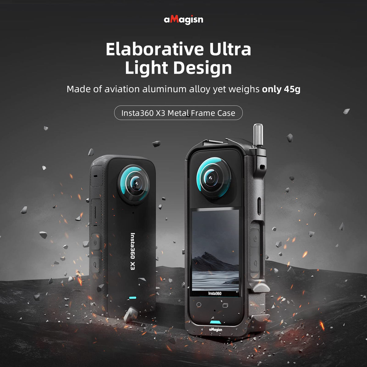 Aluminium Protective Cage with Lens Guards and Screen Protector B80986