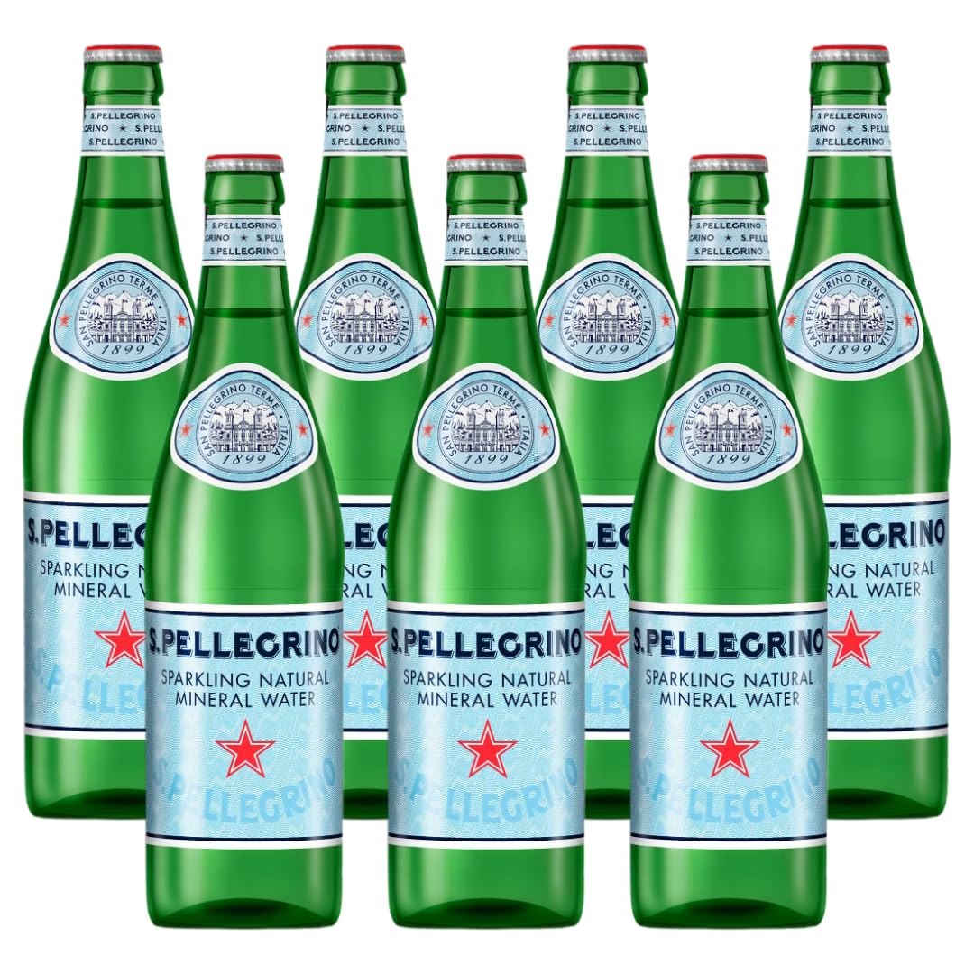 Sparkling Natural Mineral Water 500 mL Glass Bottles 8 Pack Q80772