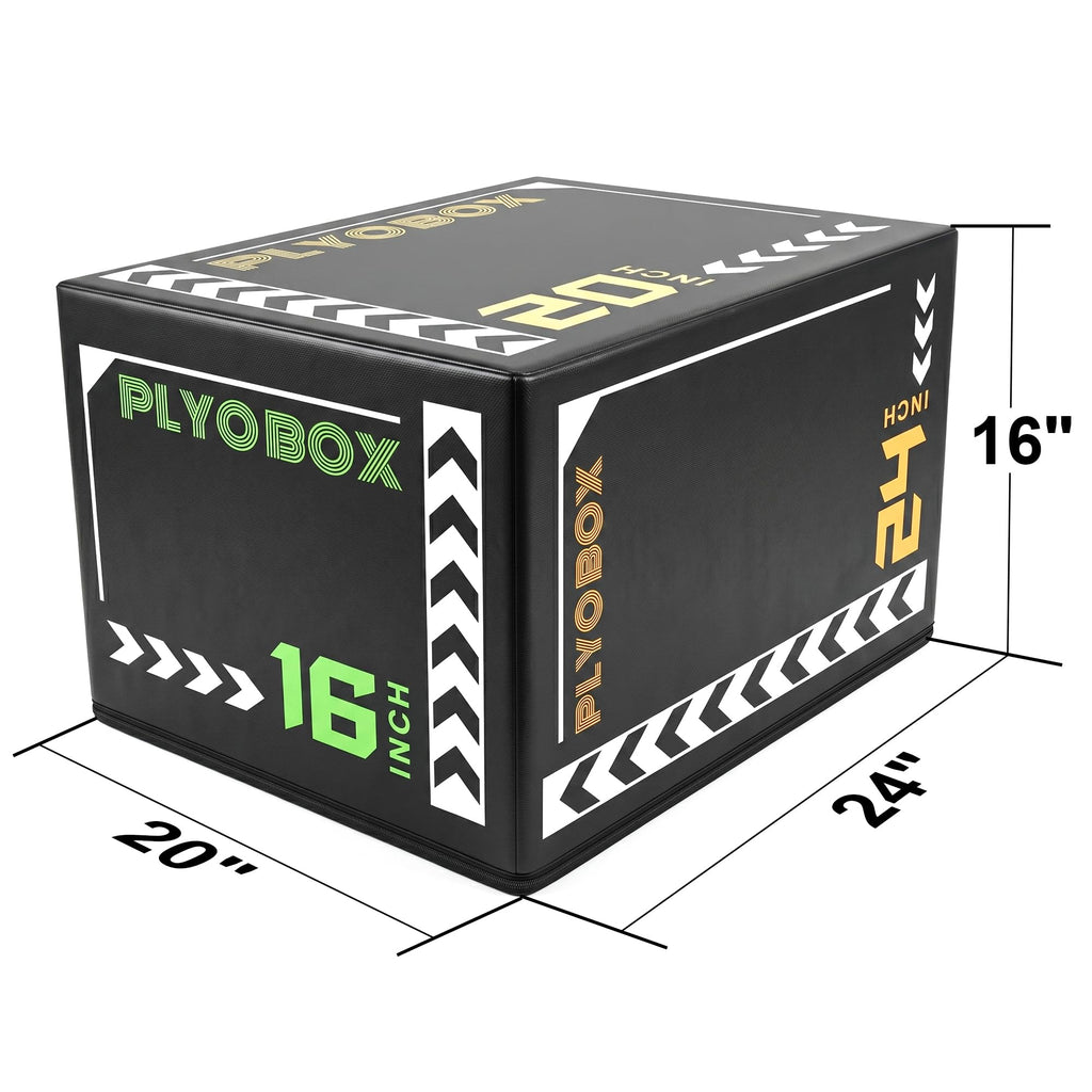 3-in-1 Plyometric Jump Box with 16/20/24" Heights V838715