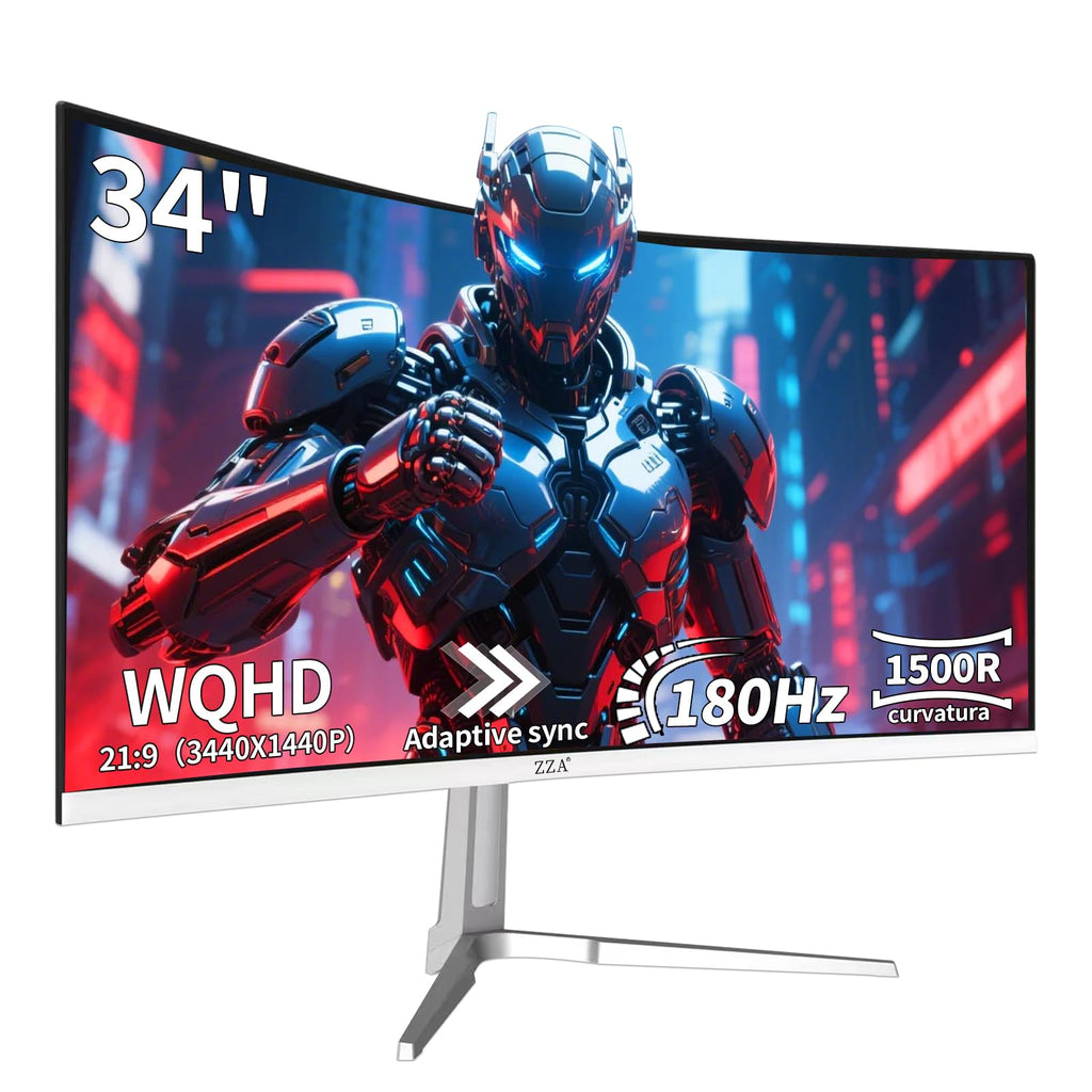 34 Inch Curved 1500R WQHD 180hz VA Gaming Monitor L358583