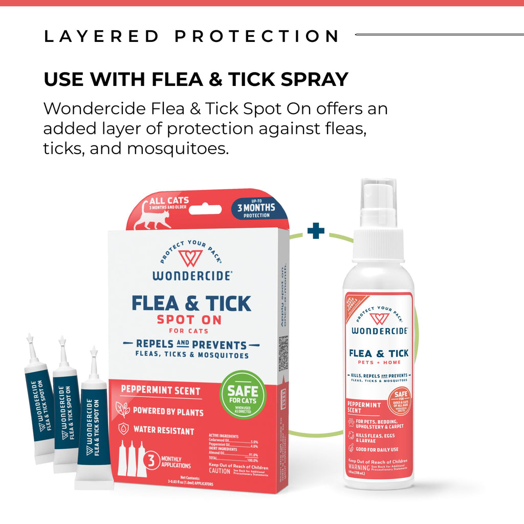 Flea Tick & Mosquito Cat Spot On 3 Tubes of 0.03 oz O6612