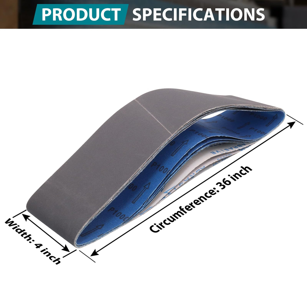 4x36 Inch Sanding Belts 400 600 800 1000 Grits 8 Pack Q220