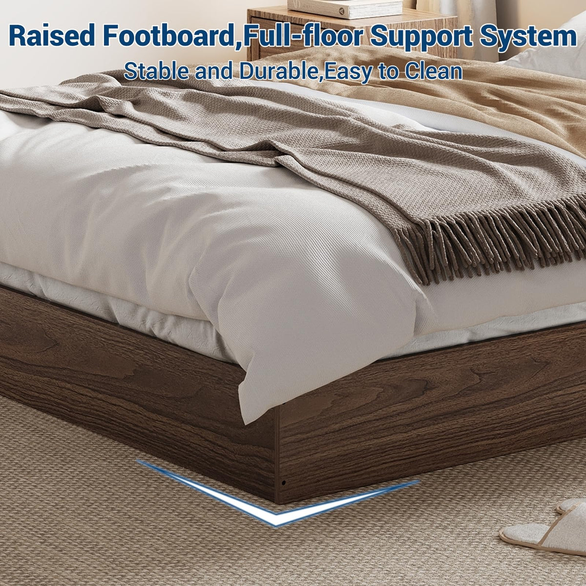 Wood Platform Bed Frame California King Y842