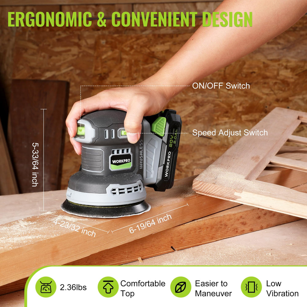5-Inch Cordless Random Orbital Sander I12798