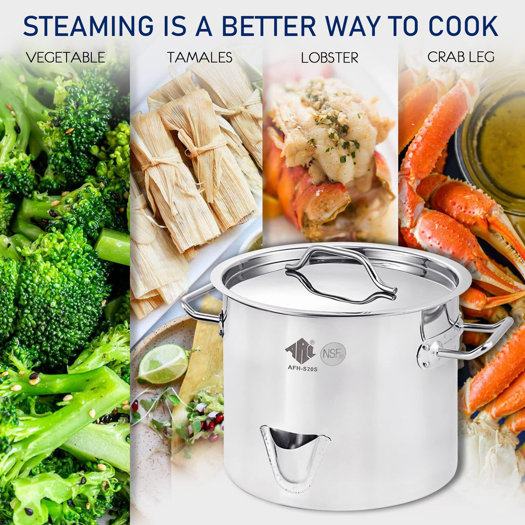 20QT Stainless Steel Tamale Steamer Pot G282669