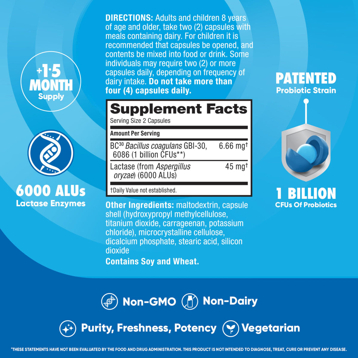 Probiotics + Lactase Digestive Enzymes 96ct P969