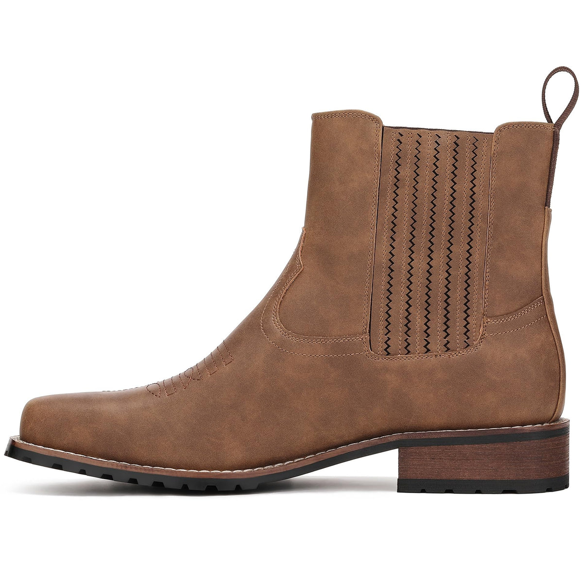 Cowboy Boots for Men Embroidery Square Toe O966046