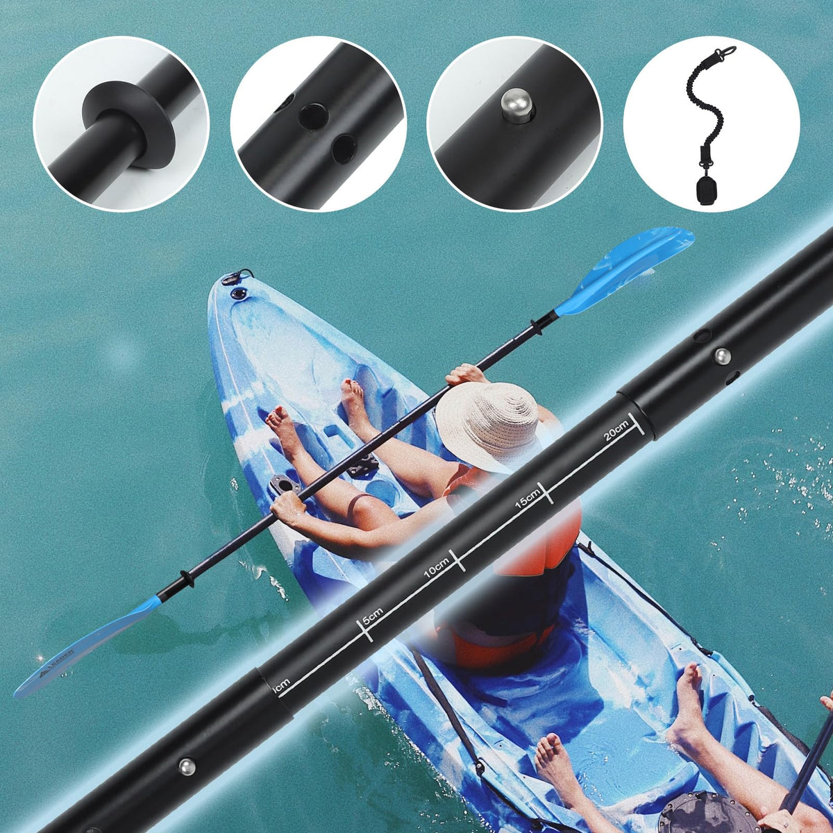 Adjustable Kayak Paddle 90-98in L81807