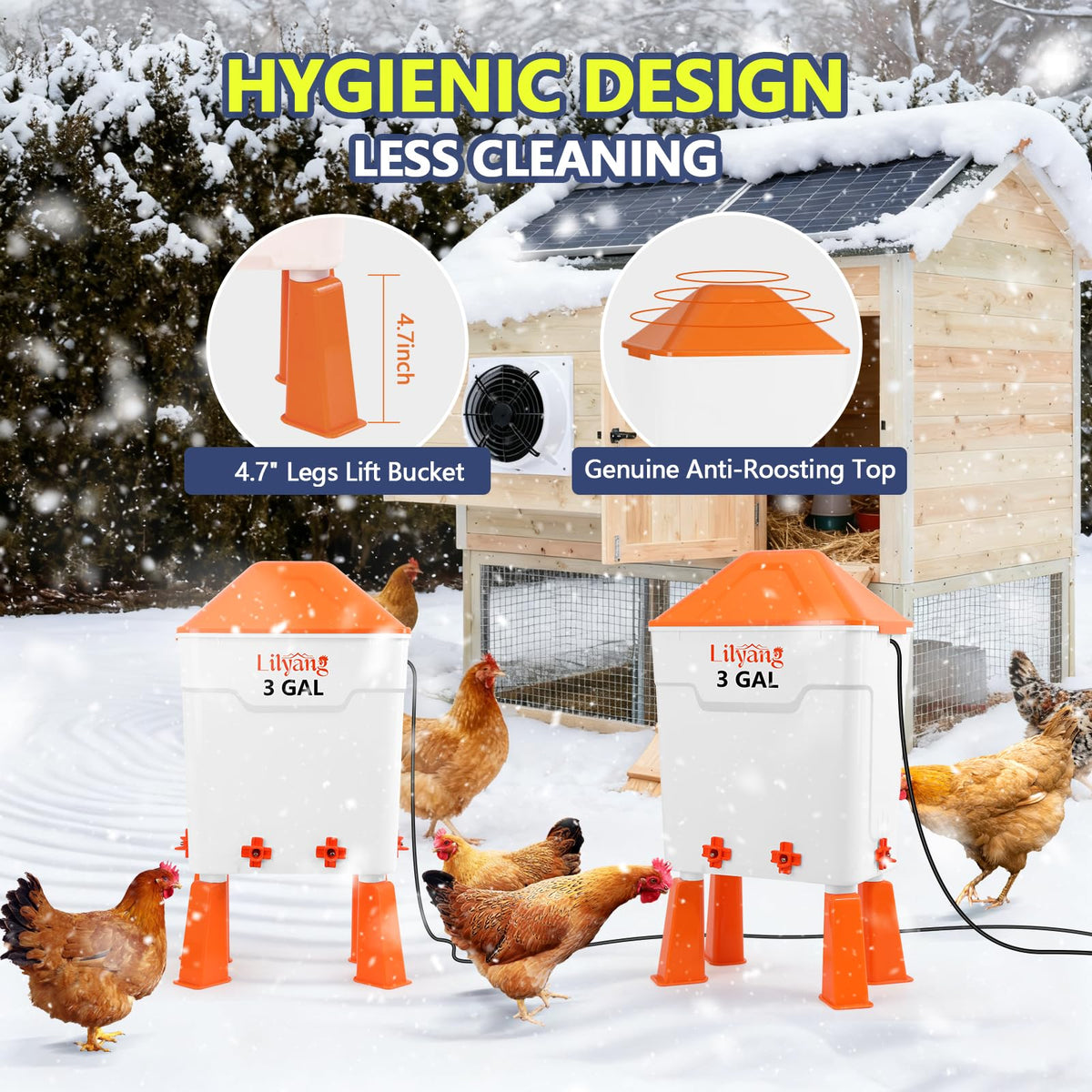 Heated Chicken Waterer 3 Gallon K2609