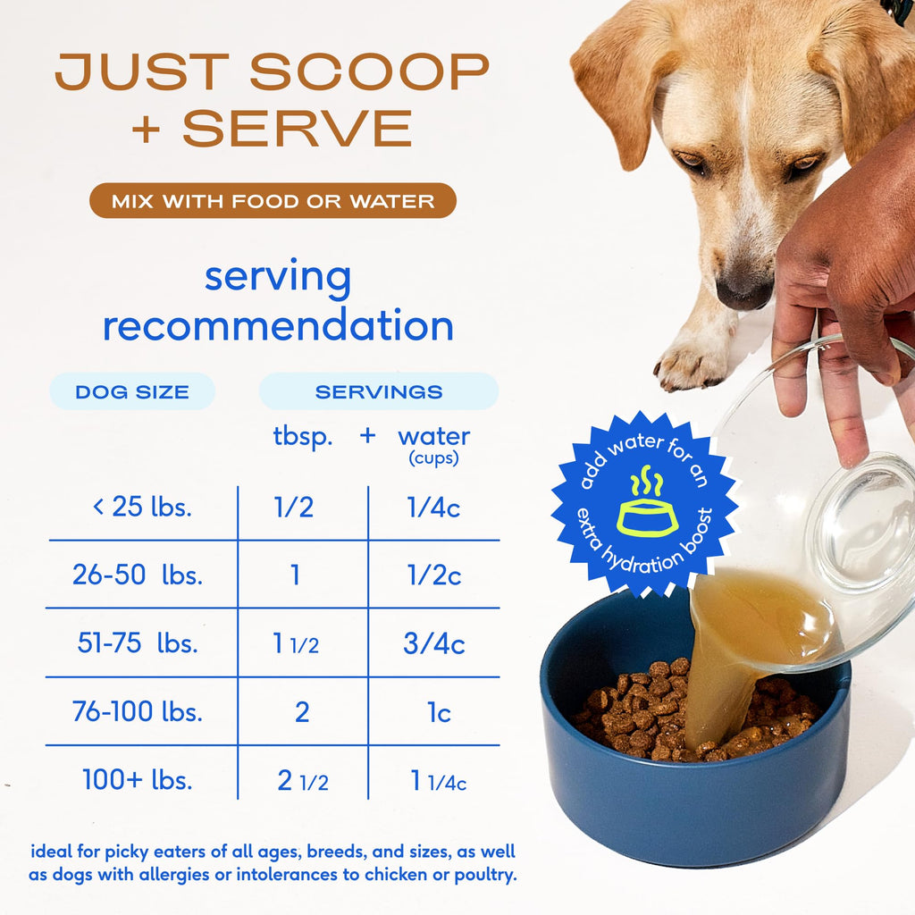 Beef Bone Broth Dog Food Topper W376