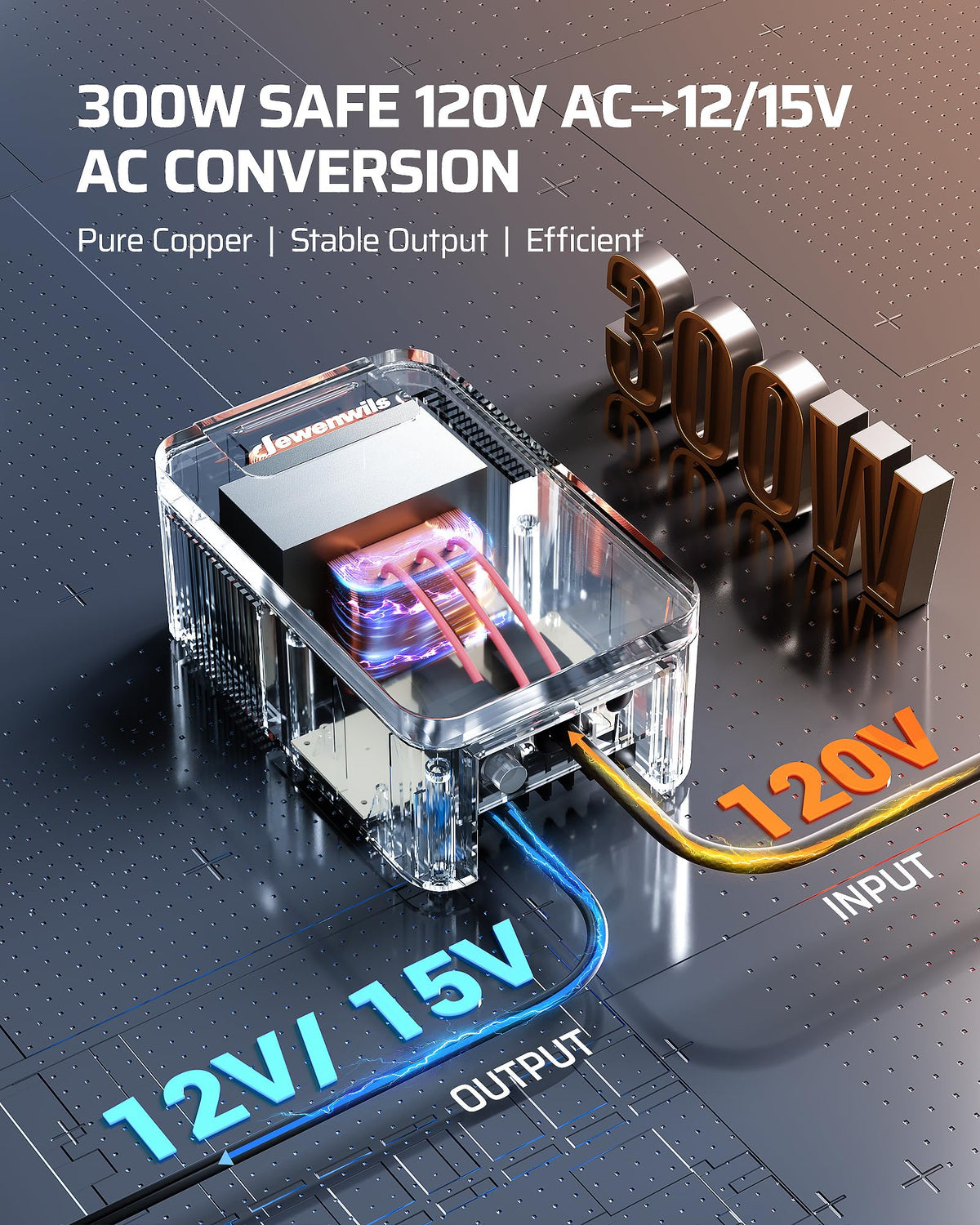 300W WiFi Low Voltage Landscape Transformer N7700