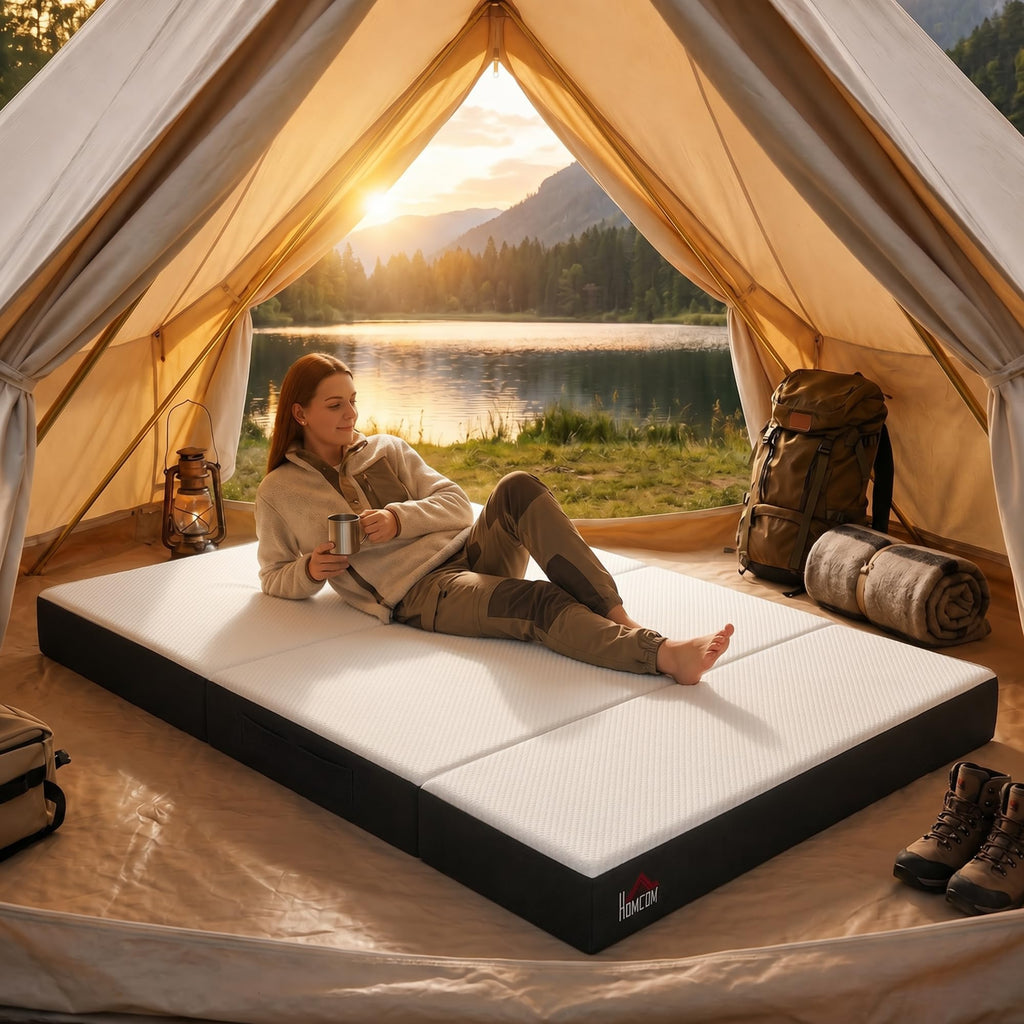 6 Inch Memory Foam Queen Trifold Mattress D4971