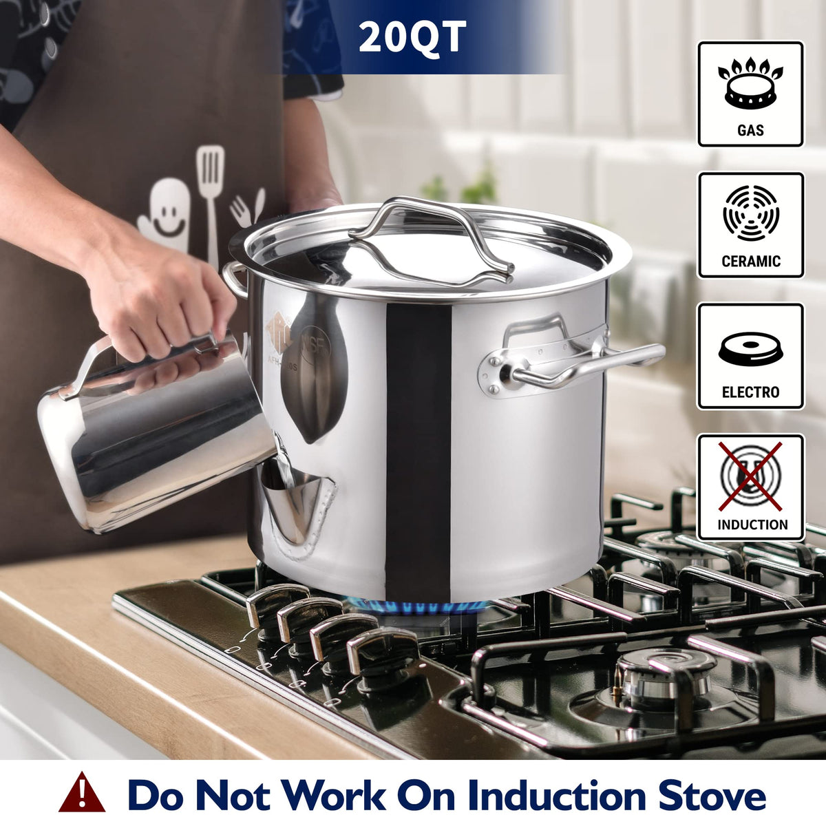 20QT Stainless Steel Tamale Steamer Pot G282669