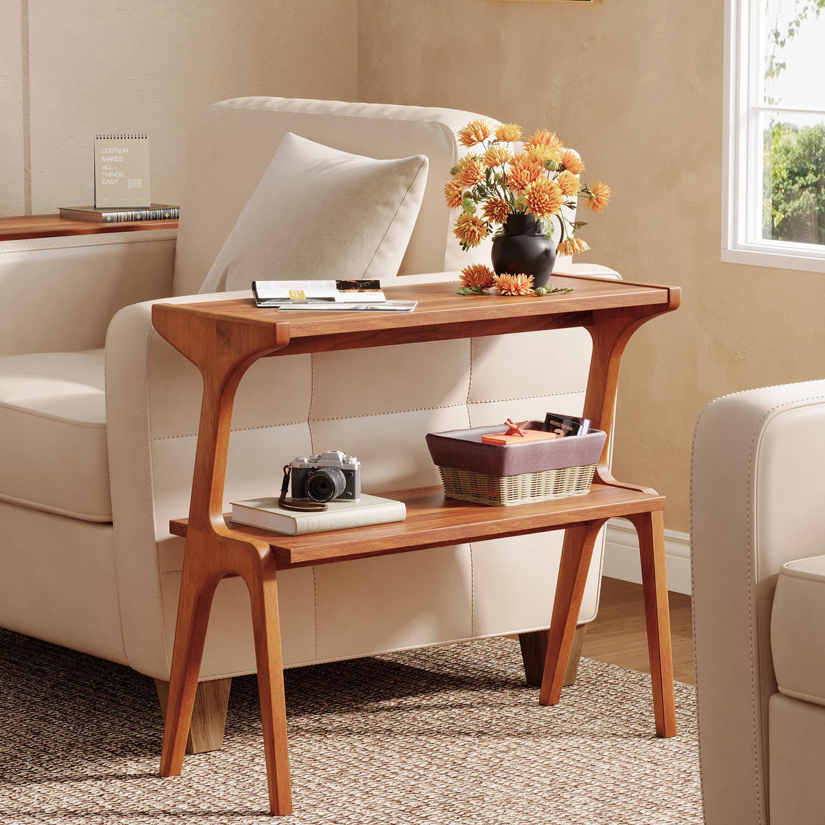 Solid Wood End Table G665