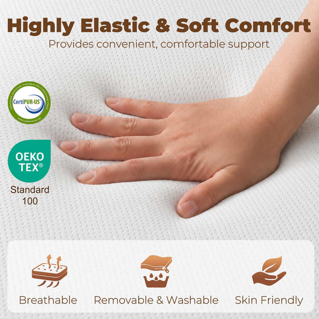 6 Inch Memory Foam Queen Trifold Mattress D4971
