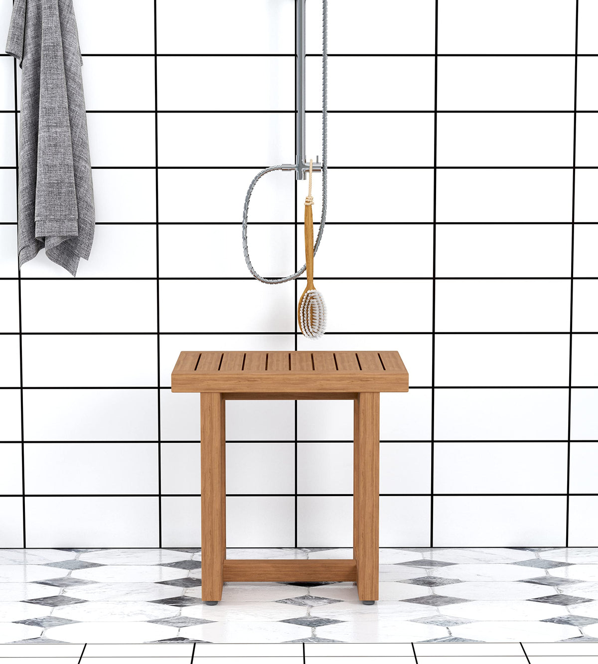 18" Teak Shower Bench G31618