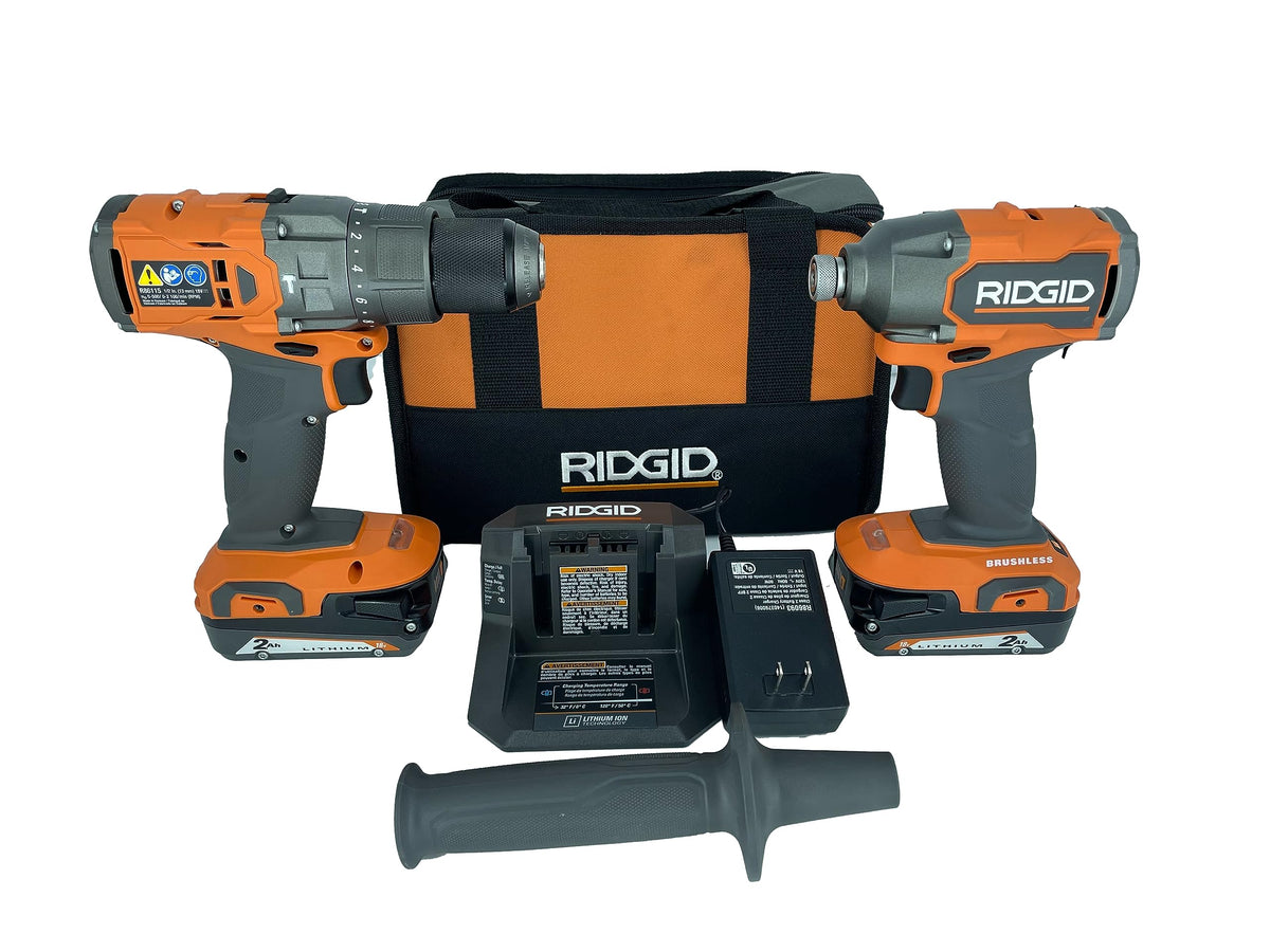 18V Brushless Drill/Driver and 3-Speed Impact Driver Kit with 2.0 Ah Batteries and Charger R52935