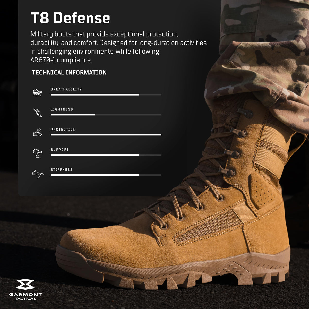 Suede Combat Boots V714853