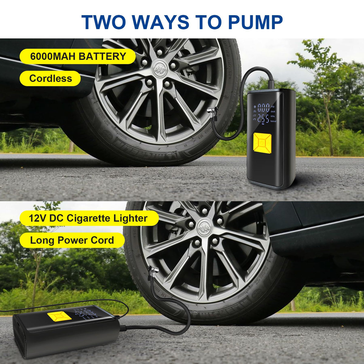 Portable Air Compressor 150 PSI Digital Tire Inflator Z98752